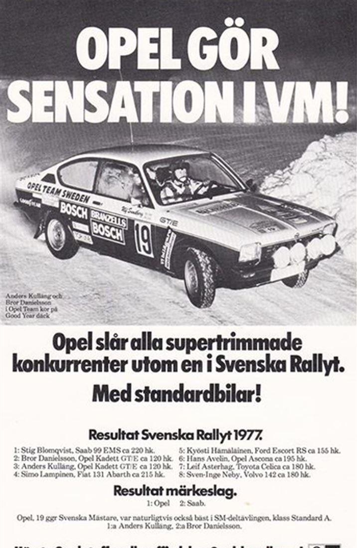 Rally Opel Kadett GTE