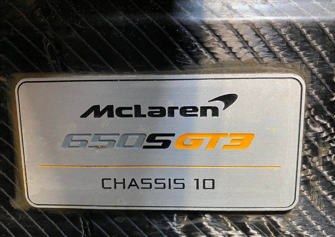 迈凯伦650S GT3赛车 – 车架编号10