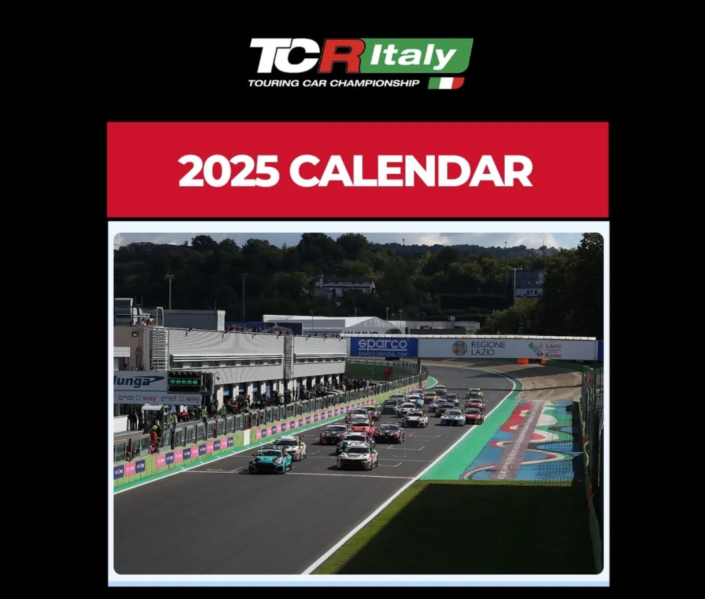 TCR Italy Touring Car Championship Race Calendar 2025