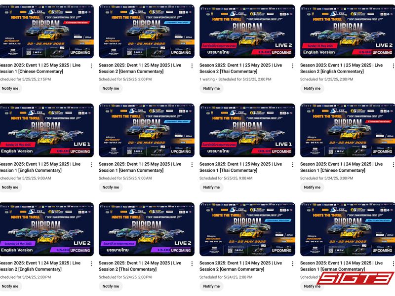2025 TSS Thailand Super Series Chang International Circuit Live Streaming at Live Timing Links