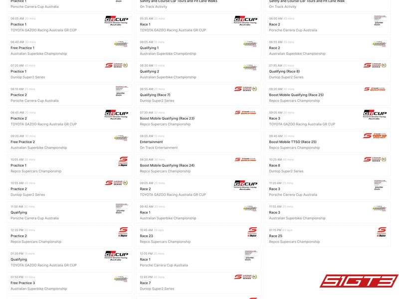 TOYOTA GAZOO Racing Australia GR CUP – Ipswich 2025-schema