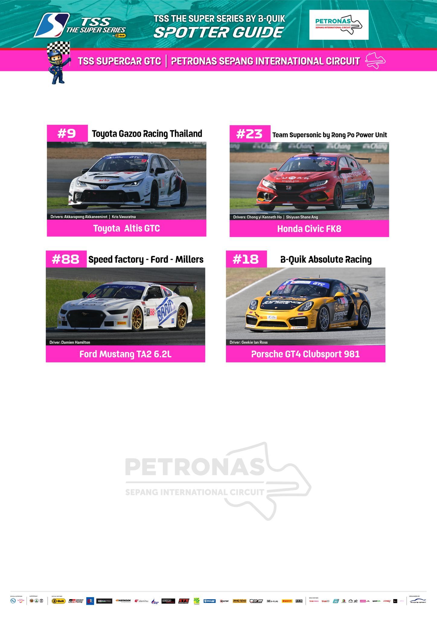 2025 TSS The Super Series av B-Quik Sepang-runde påmeldt