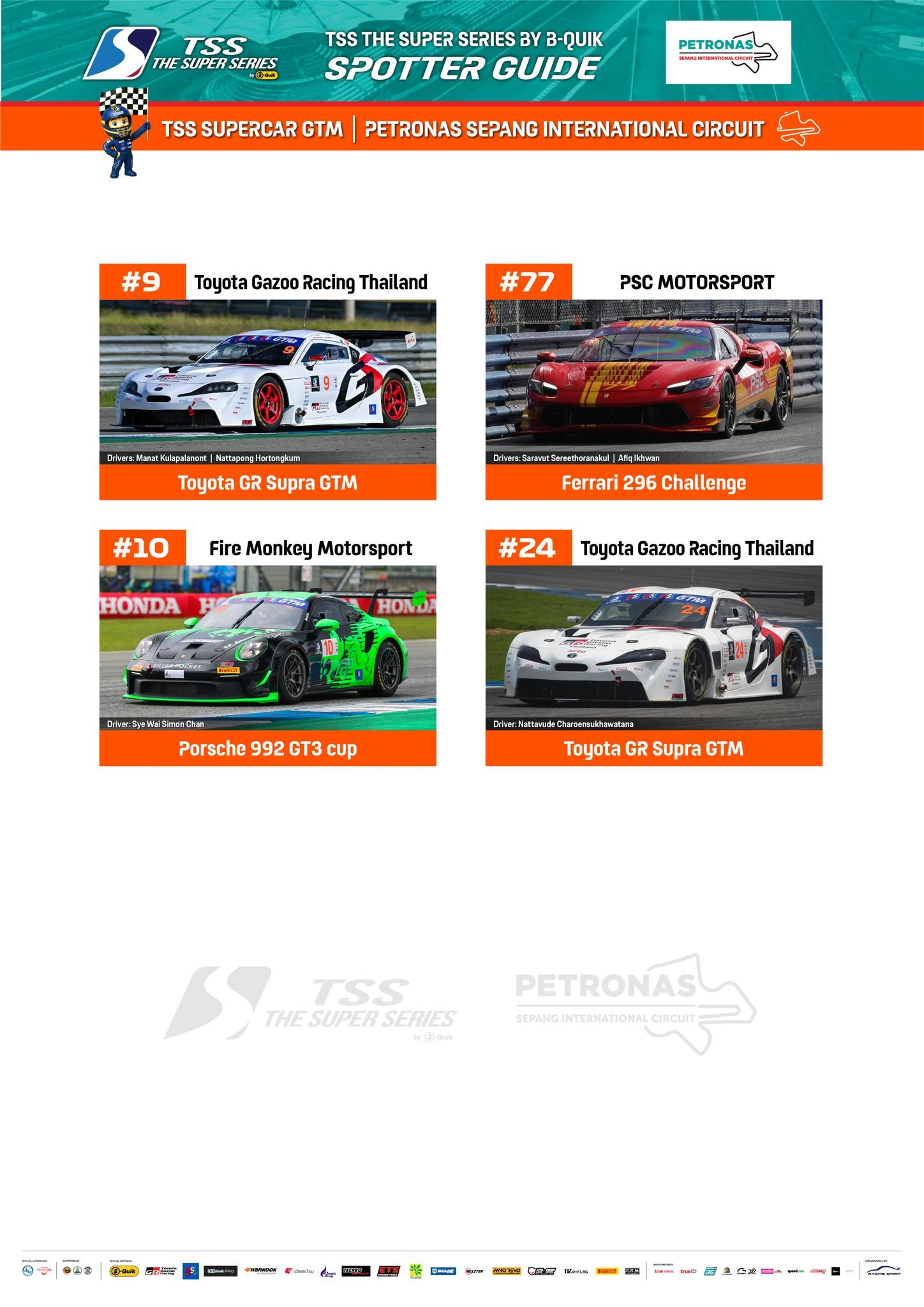 2025 TSS The Super Series av B-Quik Sepang-runde påmeldt