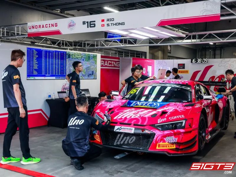 L'équipe Uno Racing met tout en œuvre pour la première course du GTWC Asia 2025 au Japon