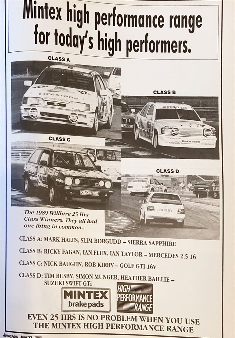 1989 福特Sapphire RS Cosworth赛车