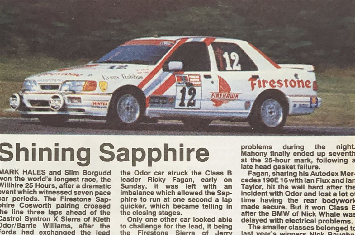 1989 福特Sapphire RS Cosworth赛车