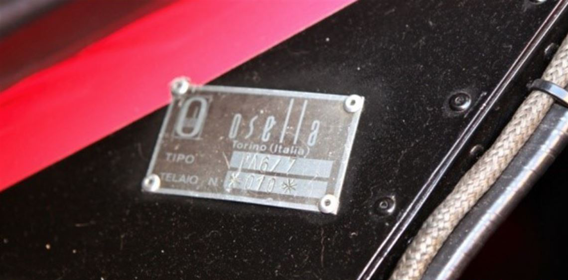 1978 Osella PA6 底盘编号#010