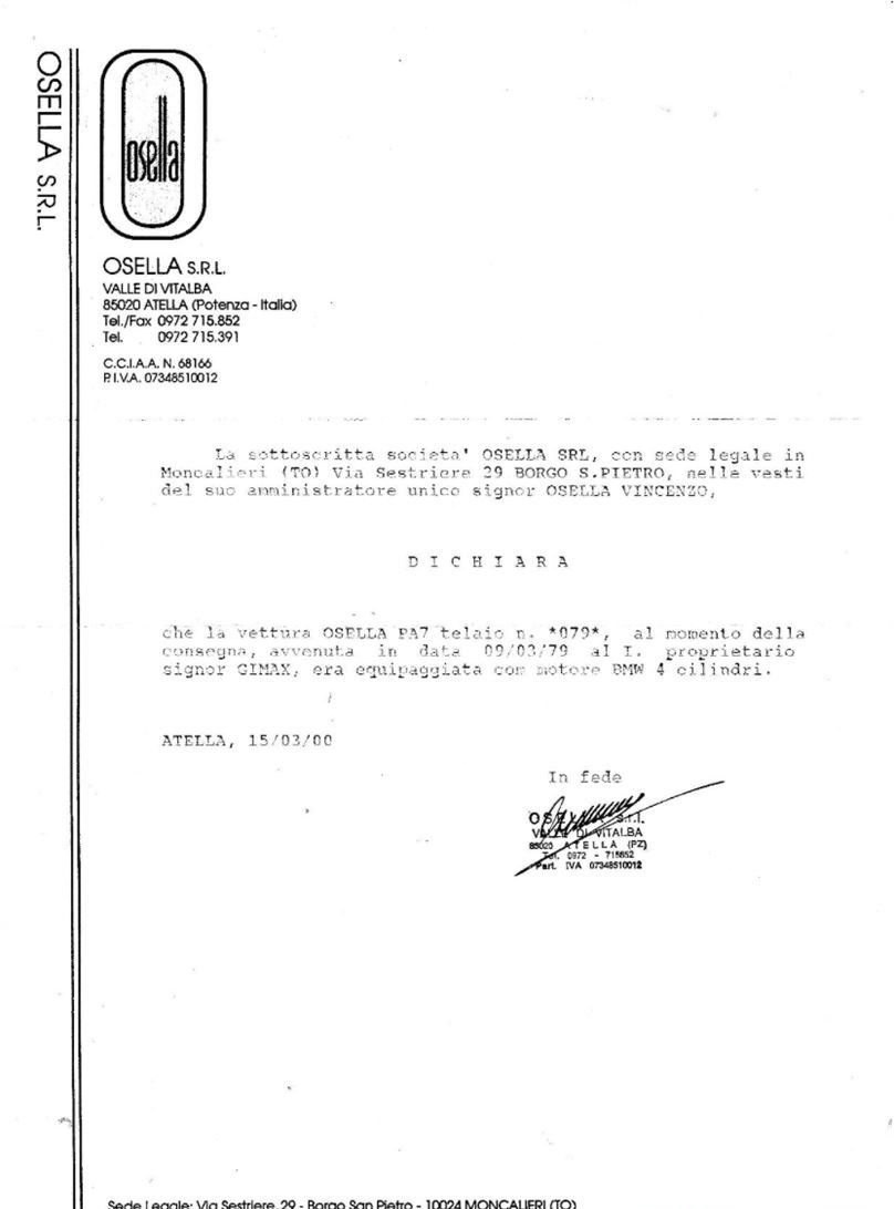 1979 Osella PA7 底盘编号：079