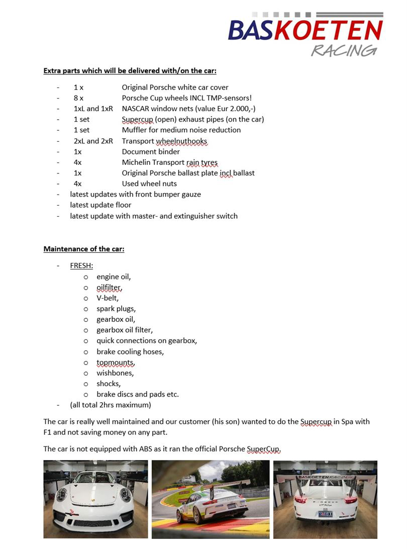 保时捷991 GT3 Cup Gen-2 SuperCup 4.0