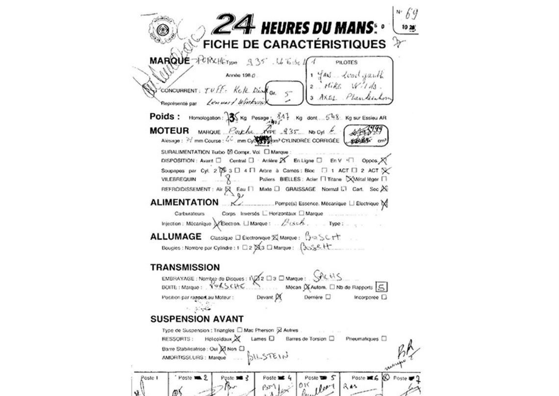 1980 保时捷935 L1