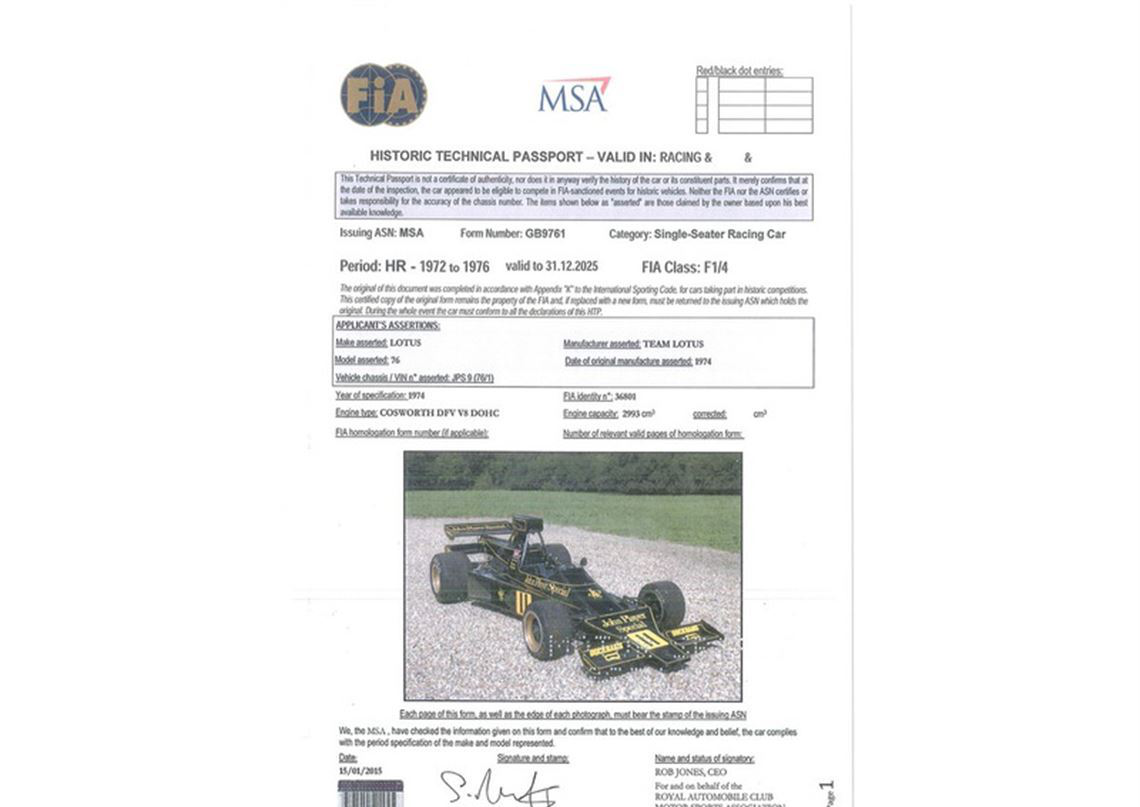Lotus 76/1-JPS9