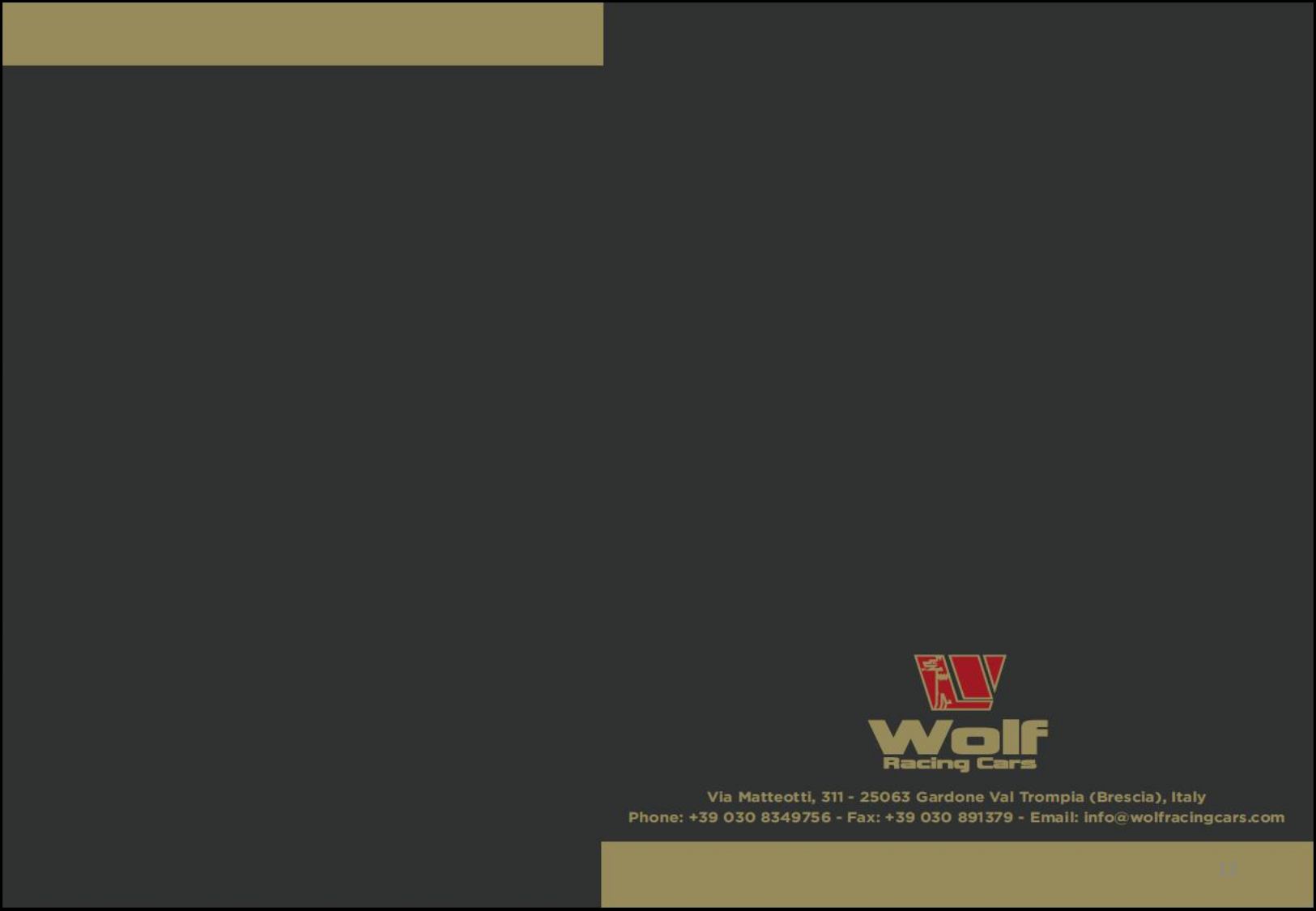 Přehled závodních vozů Wolf GB08 Thunder