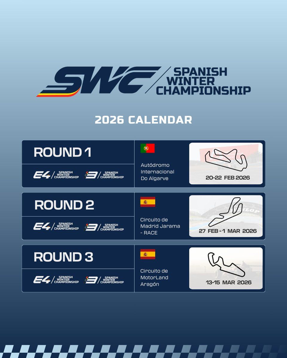 2026年E4西班牙冬季锦标赛赛程
