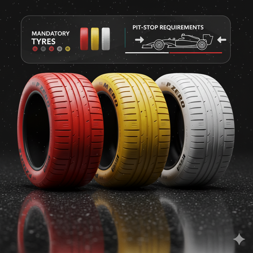شرح قواعد إطارات الفورمولا 1: المركبات، الإطارات الإلزامية، ومتطلبات التوقف في منطقة الصيانة
