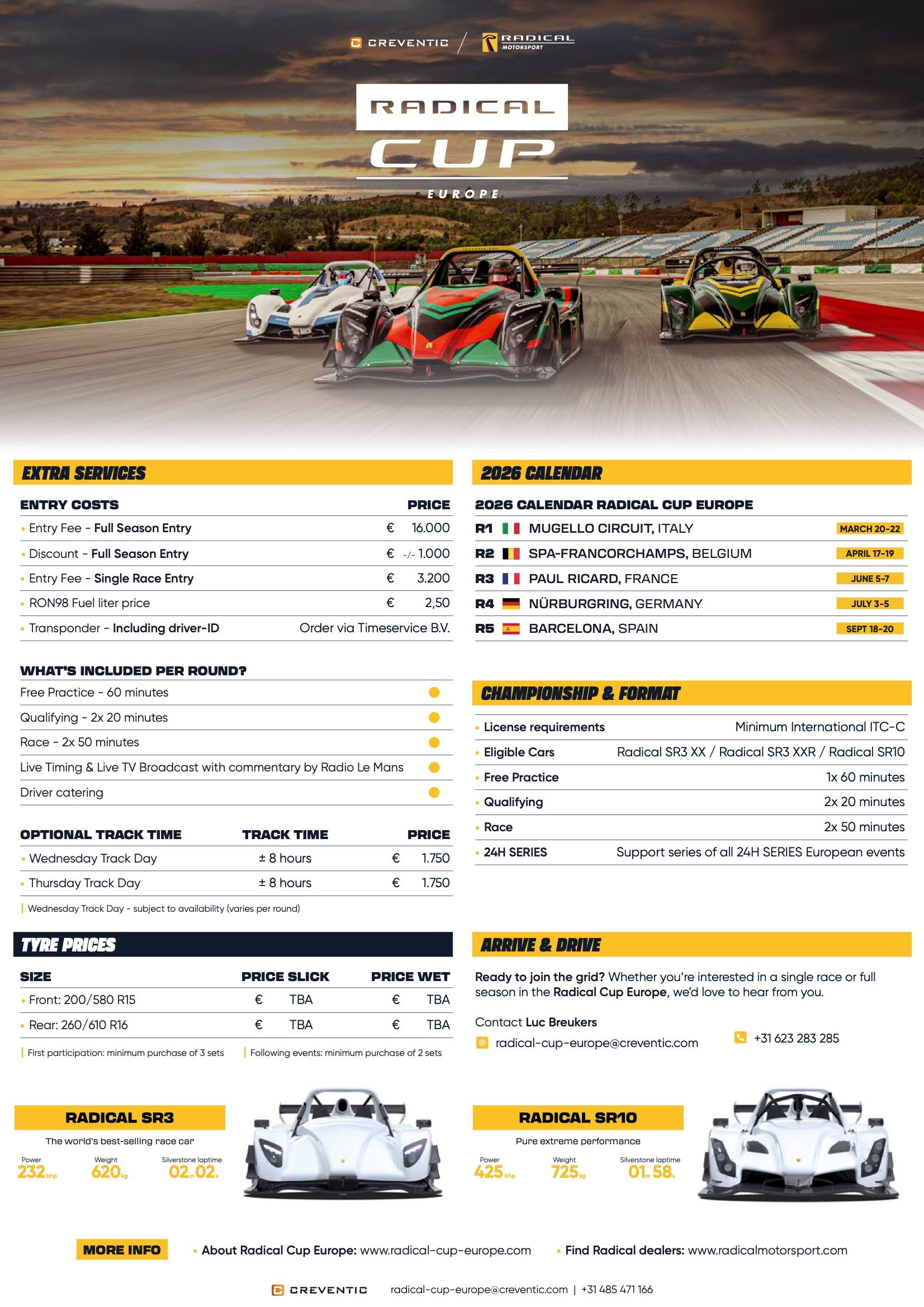 라디컬 컵 유럽 2026 시즌 개요