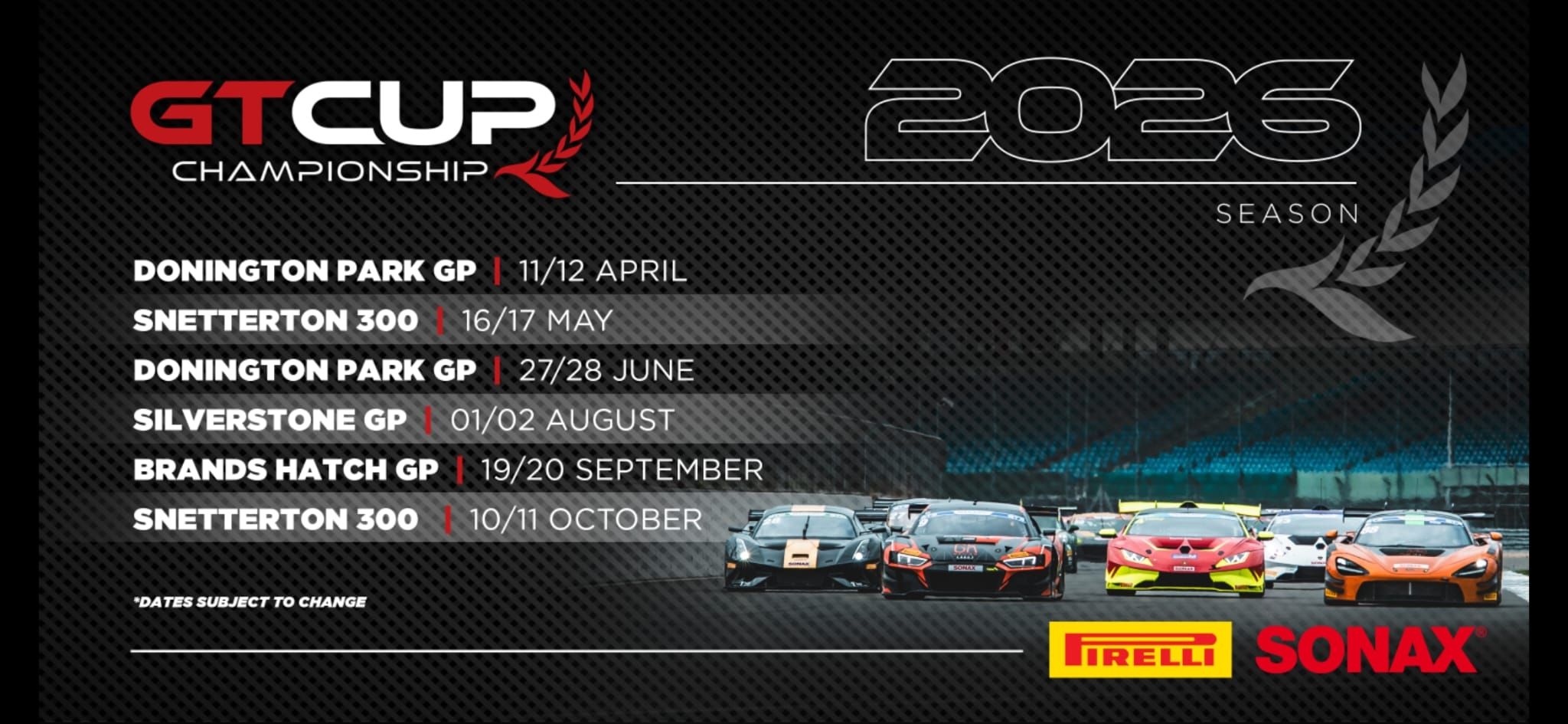 2026 GT 杯锦标赛暂定赛历