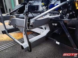 Bastidor del Audi R8 LMS GT3 EVO II 2021 (frente dañado)