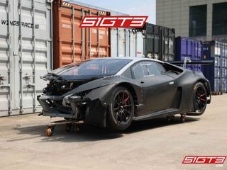 2018 Lamborghini Huracan GT3 EVO (gravemente danificado)