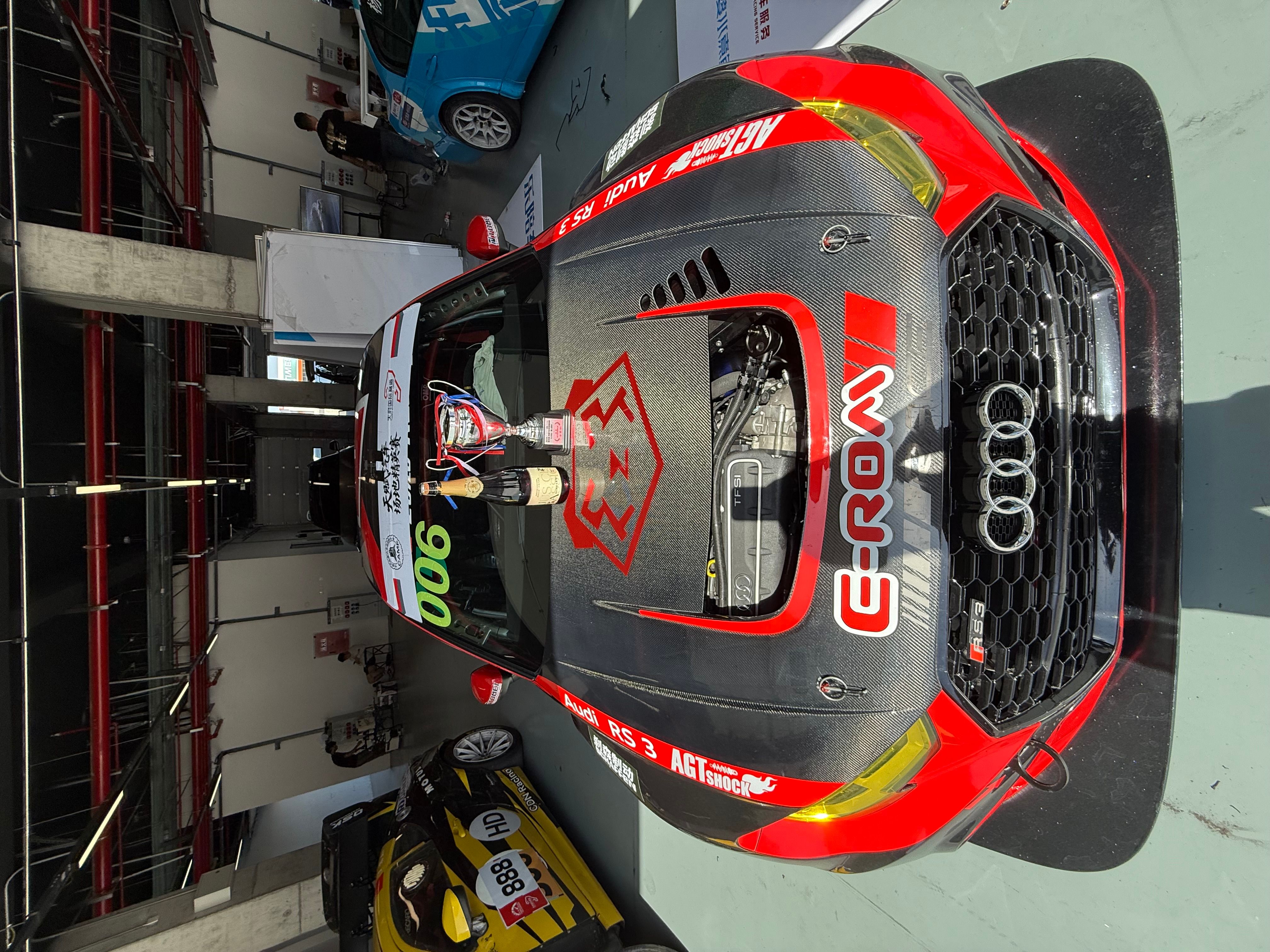 Auto da corsa Audi RS3, la configurazione specifica è nella foto